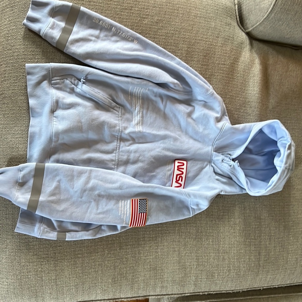H&M NASA hoodie.  Blue.  Medium.